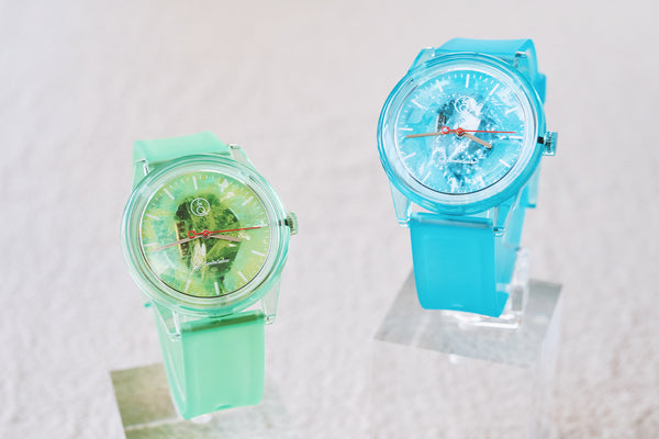 [2nd collaboration with "Traveling Cafe"] Refreshing arms with cream soda motifwatch