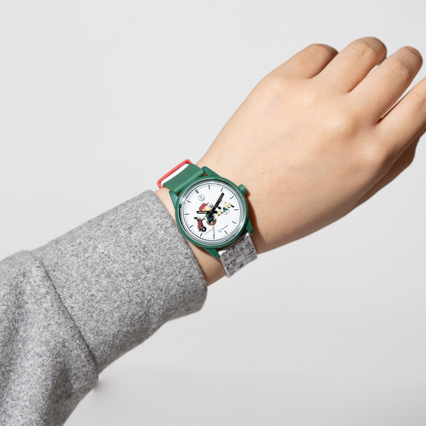 【レア】【美品】LACOSTE☓スヌーピーコラボ メンズ 腕時計 PEANUTS スヌーピー×ラコステコラボの腕時計2022♡新発売!! | 大人だって