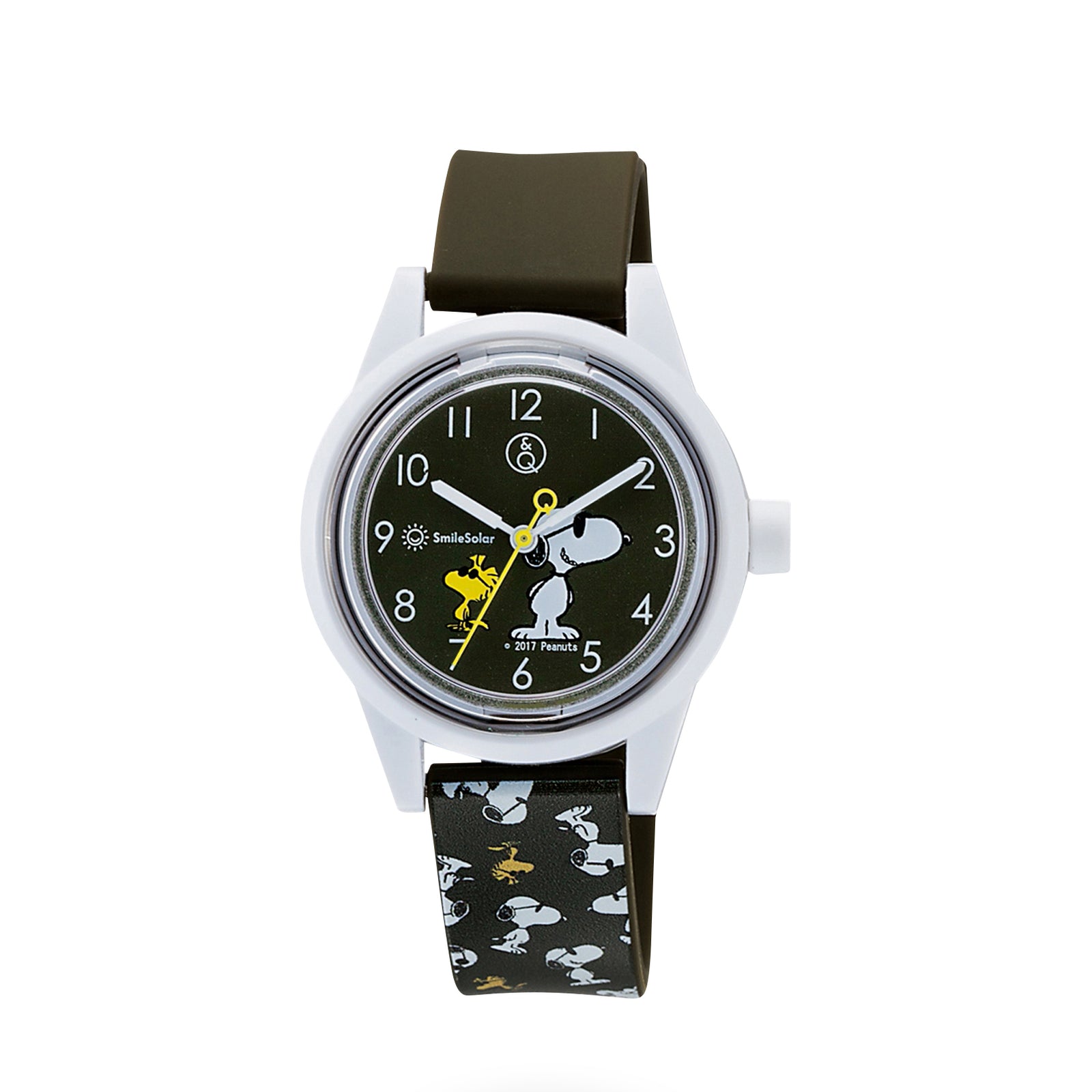 その他 Snoopy (Charcoal) Peanuts Collection スヌーピー＆ウッドストック（黒） – Q&Q